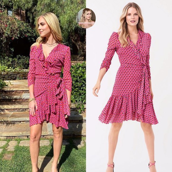 Diane Von Furstenberg Dresses Paloma Ruffled Wrap Dress Poshmark 